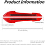 Reflective Side Mirror Warning Stickers - 2 Pcs