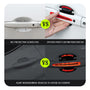 Reflective Car Door Handle Scratch Guards - 8 Pcs