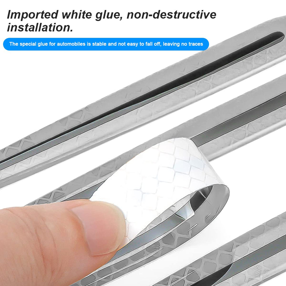 Reflective Car Door Handle Protector Stickers - 4 Pcs