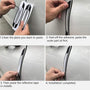 Reflective Car Door Edge Guard Stickers - 4 Pcs