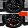 Reflective Wheel Rim Hash Stripe Decals - 6 Pcs, 18-21 in
