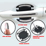 Reflective Car Door Handle Scratch Guards - 8 Pcs