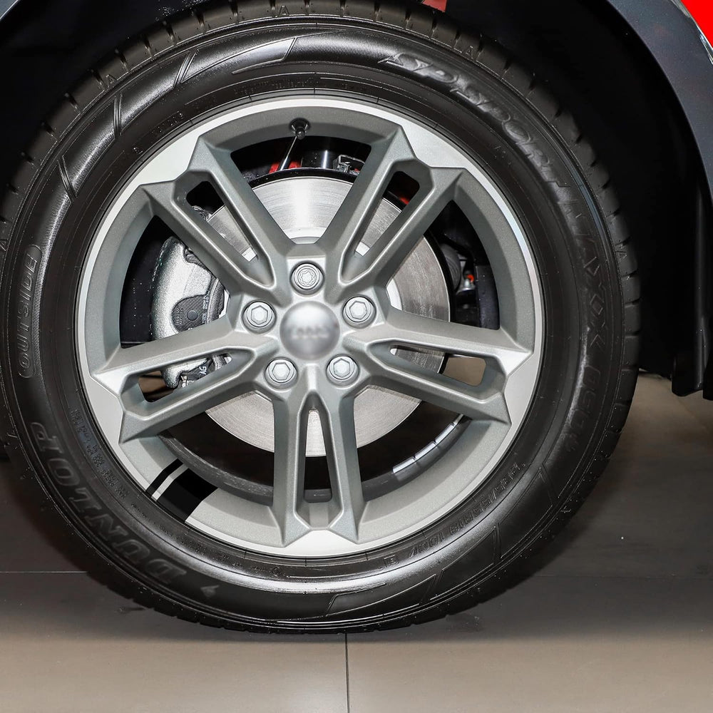 Reflective Wheel Rim Hash Stripe Decals - 6 Pcs, 18-21 in