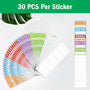 Home Moving Box Labels - 180 Pcs, 5 Colour-Coded Sets