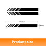 Reflective Rear View Mirror Stripe Stickers - 4 Pcs