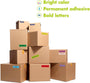 Removable Home Moving Labels - 288 Pcs, 16 Categories