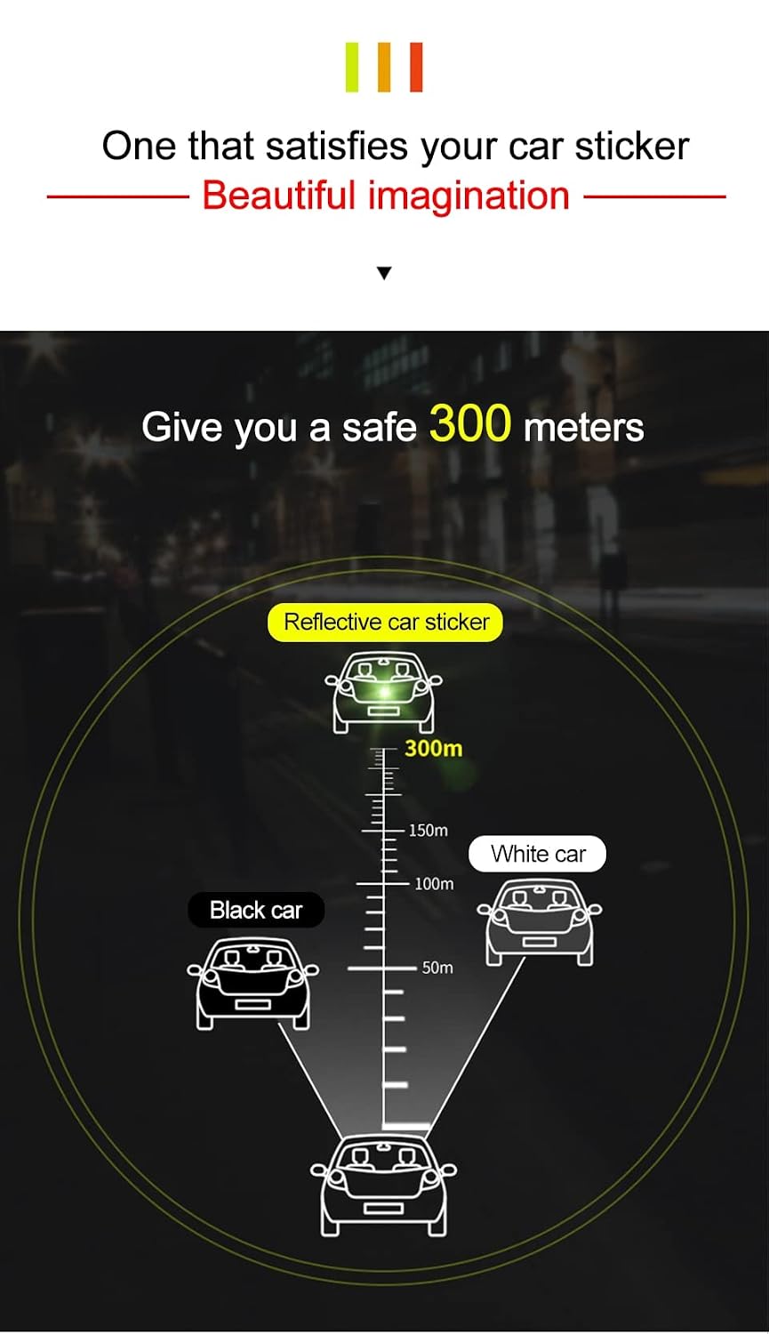 Round Reflective Warning Stickers for Vehicles