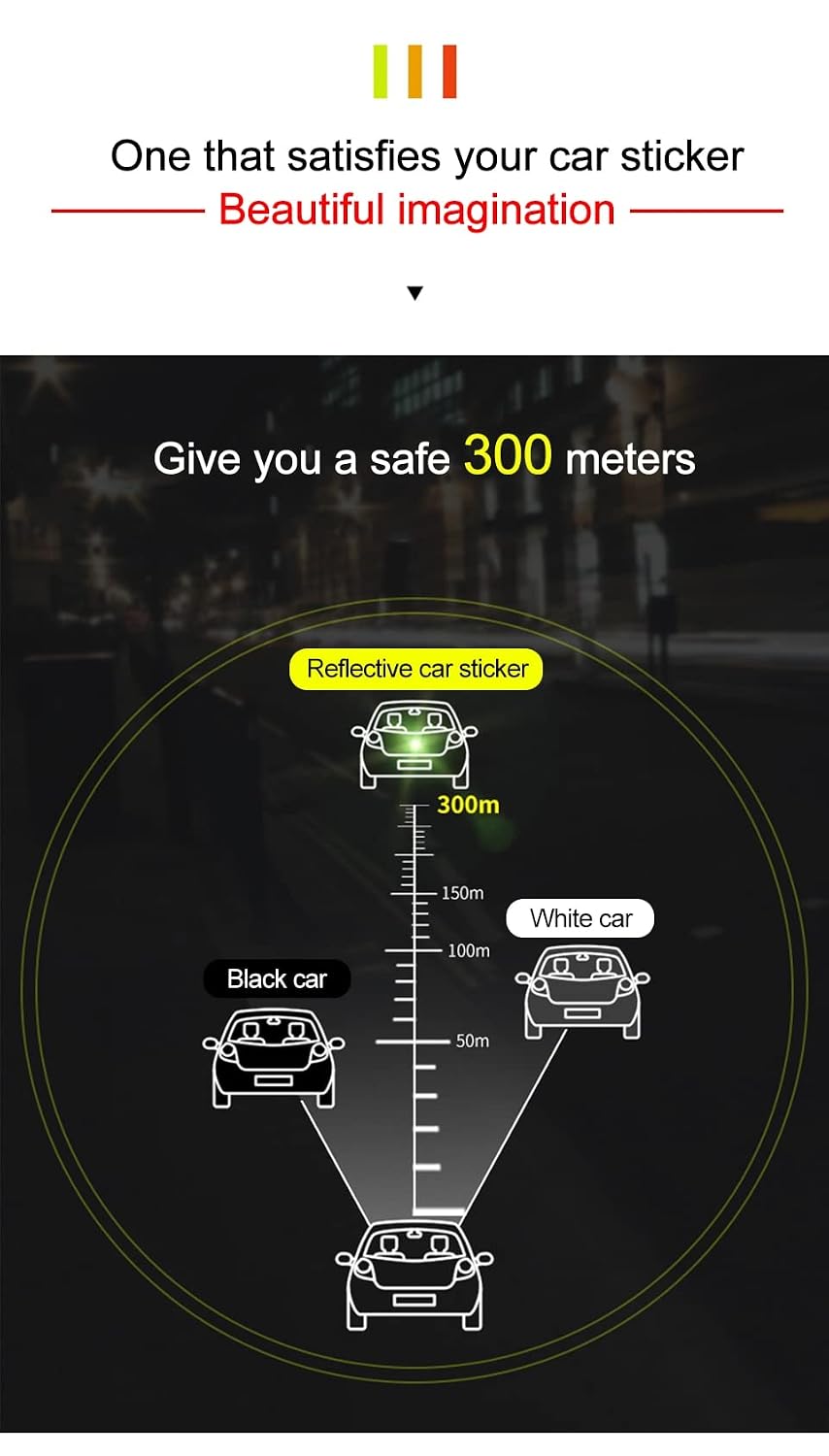 Reflective Triangle Warning Stickers for Vehicles