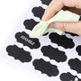 Waterproof Chalkboard Jar Labels - 176 Pcs, Design A