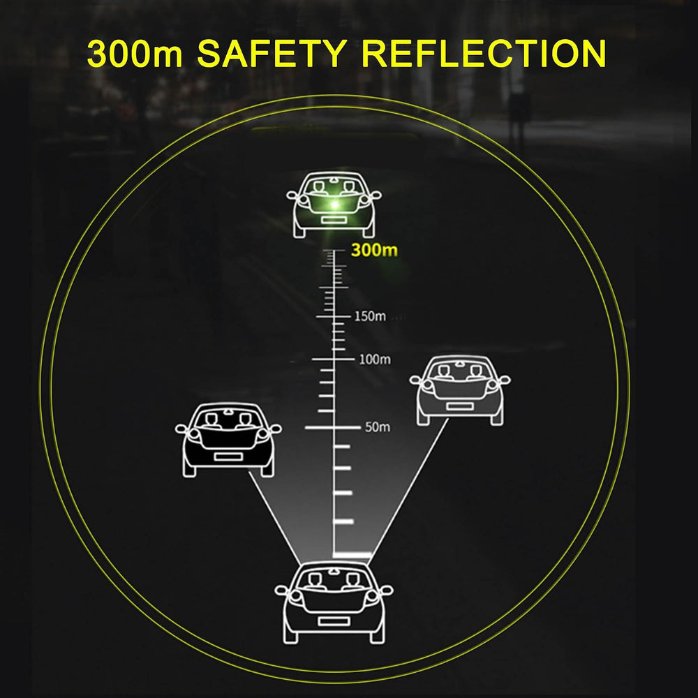 3D Reflective Fender & Bumper Stripe Stickers - 6 Pcs