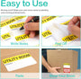 Large Home Moving Box Labels - 160 Pcs, 17 Colour-Coded