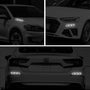 3D Reflective Fender & Bumper Stripe Stickers - 6 Pcs