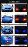 Carbon Fiber Reflective Bumper Strips - 2 Pcs