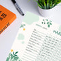 Habit Tracker Calendar - Design 28, 12 Sheets