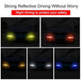 Carbon Fiber Reflective Bumper Strips - 2 Pcs