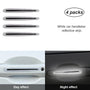 Reflective Car Door Handle Protector Stickers - 4 Pcs