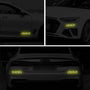 3D Reflective Fender & Bumper Stripe Stickers - 6 Pcs
