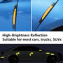 Reflective Car Door Edge Guard Stickers - 4 Pcs
