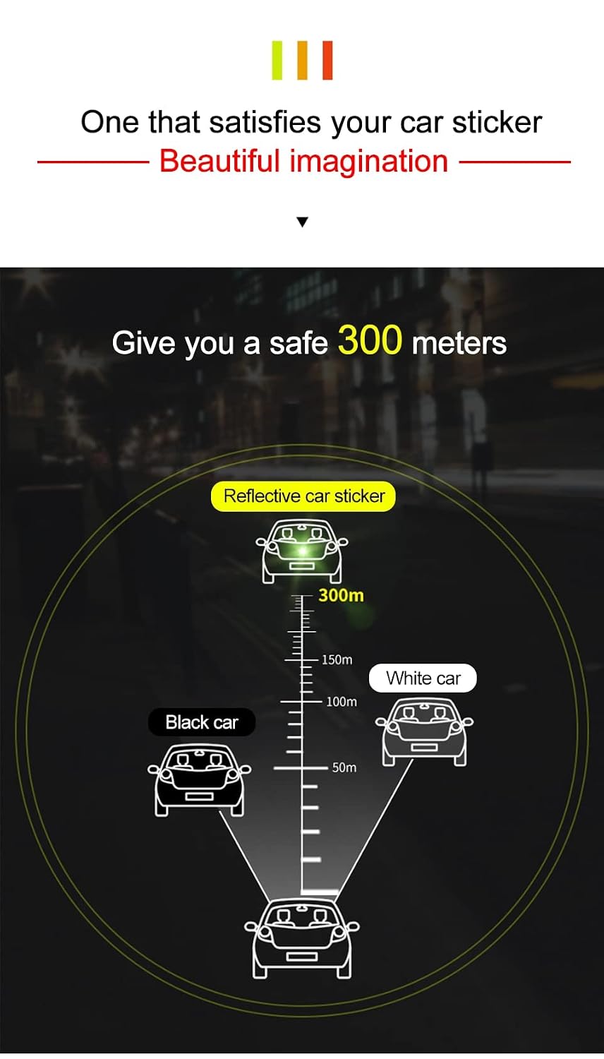 Sport Reflective Wheel Eyebrow Stickers