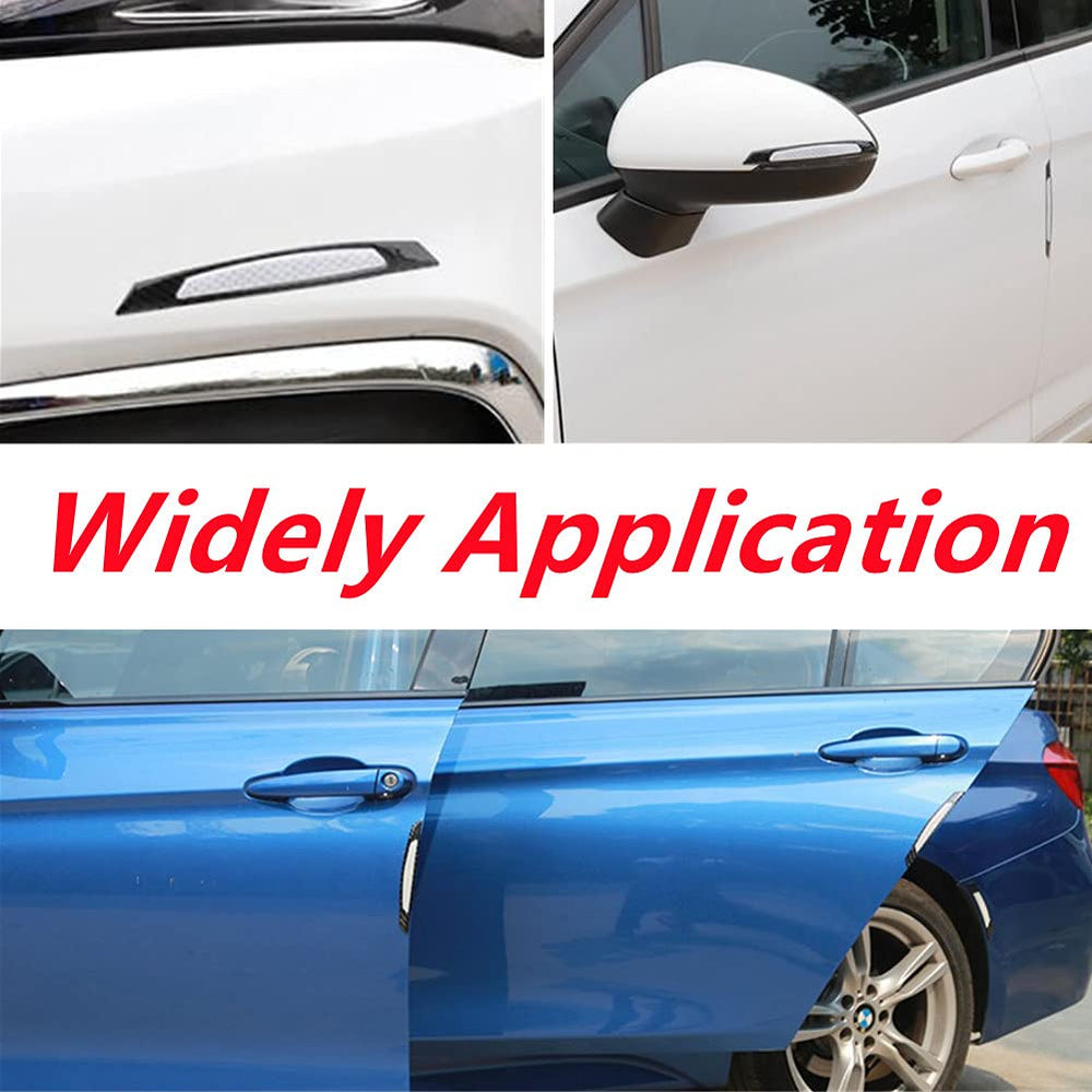 Reflective Car Door Edge Guard Stickers - 4 Pcs