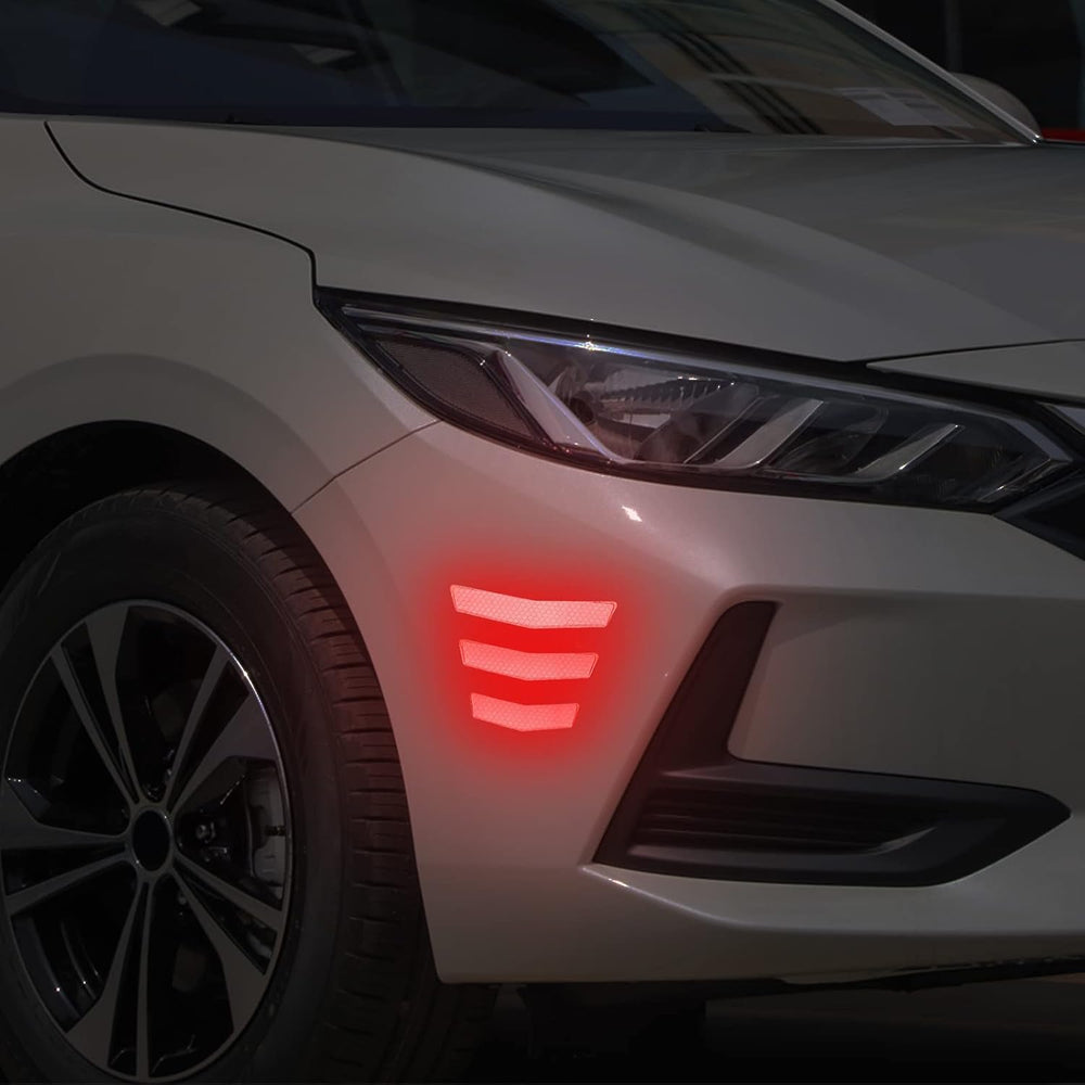 Reflective Bumper Protector Strips - 3 Pcs