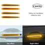 Reflective Car Door Handle Protector Stickers - 4 Pcs