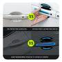 Reflective Car Door Handle Scratch Guards - 8 Pcs