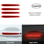 Reflective Car Door Handle Protector Stickers - 4 Pcs