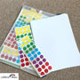 2000 Piece Color 12mm (0.5 Inch) Round Dot Sticker Self Adhesive Labels Writable Surface for Kids Activity, File Classification, Calendar Planner (Orange)