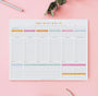 Weekly Planner with Habit Tracker - 10 Sheets, 9 x 11.5 in