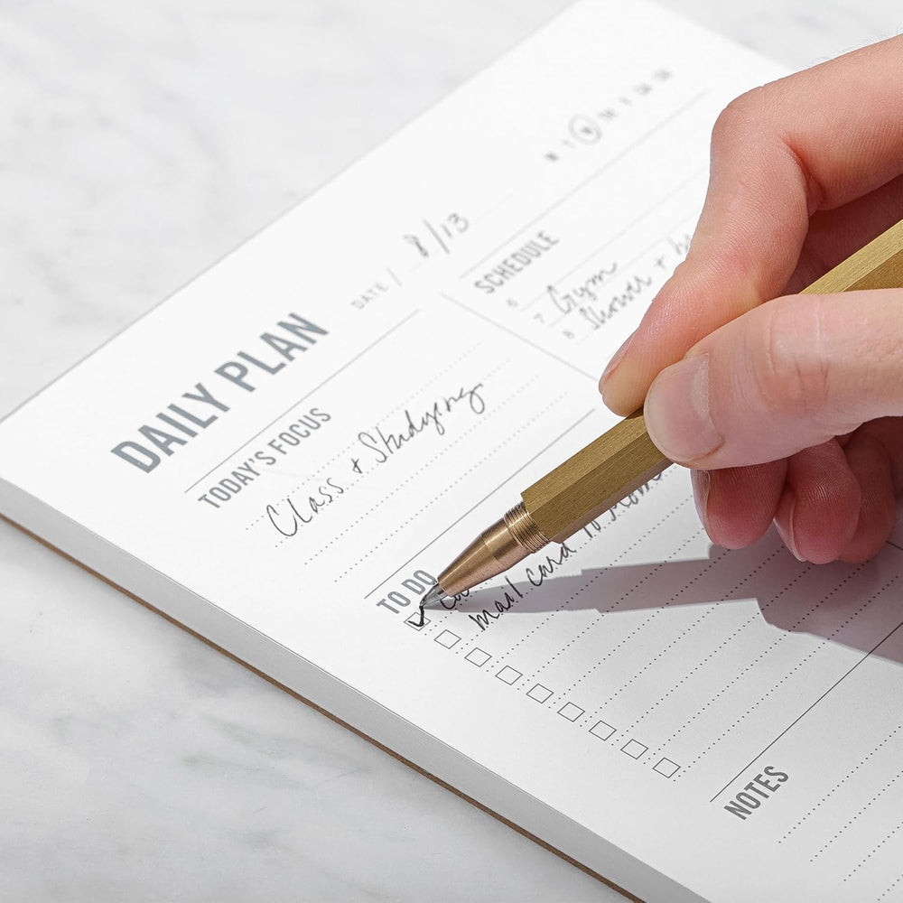 Daily Planner Notepad with Hourly Schedule - 5.75 x 9 in