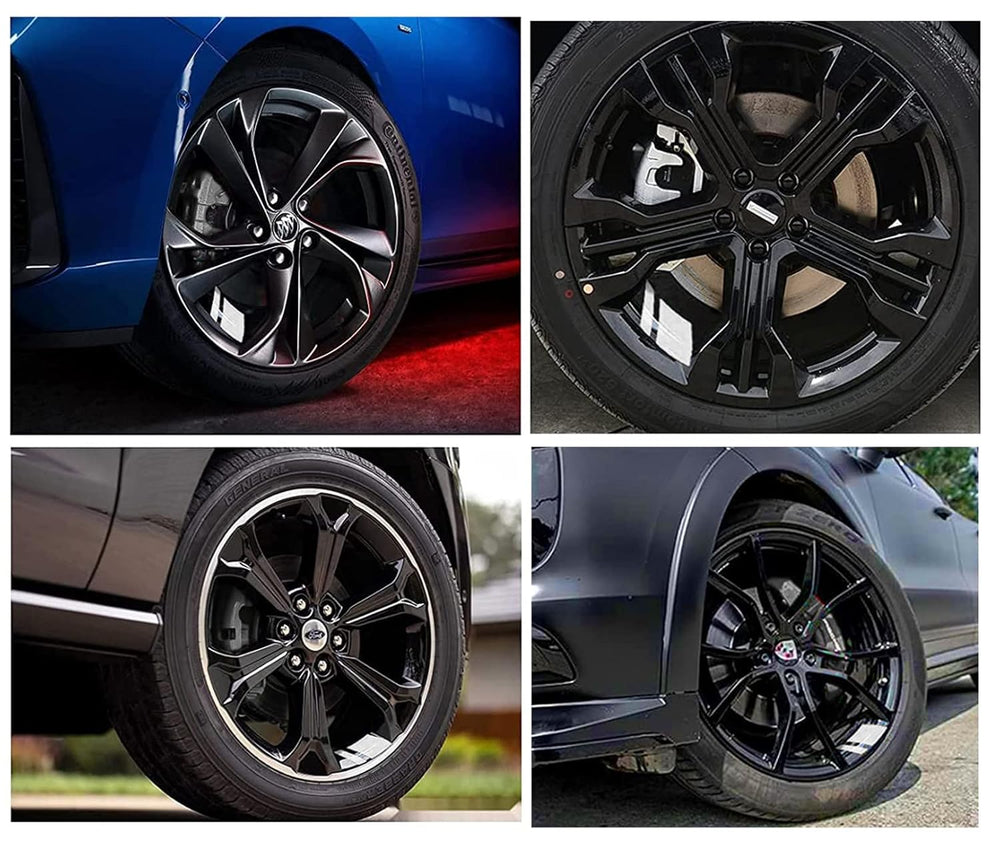 Reflective Wheel Rim Hash Stripe Decals - 6 Pcs, 18-21 in