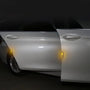 Carbon Fiber Car Door Protection Stickers - 4 Pcs