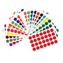 Red Round Dot Stickers - 2,000 Pcs, 12 mm