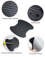 Carbon Fiber Car Door Handle Scratch Guards - 4 Pcs