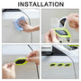3D Reflective Fender & Bumper Stripe Stickers - 6 Pcs