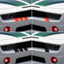 Reflective Wheel Rim Hash Stripe Decals - 6 Pcs, 18-21 in