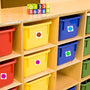 Multicolour Square Dot Stickers - 12 mm Self-Adhesive Labels