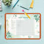 Habit Tracker Calendar - Design 28, 12 Sheets