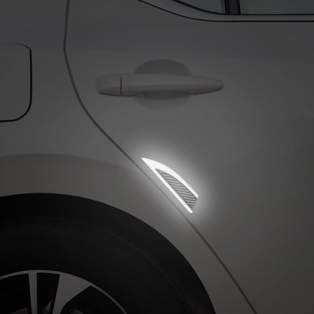 Carbon Fiber Car Fender Protection Stickers - 2 Pcs