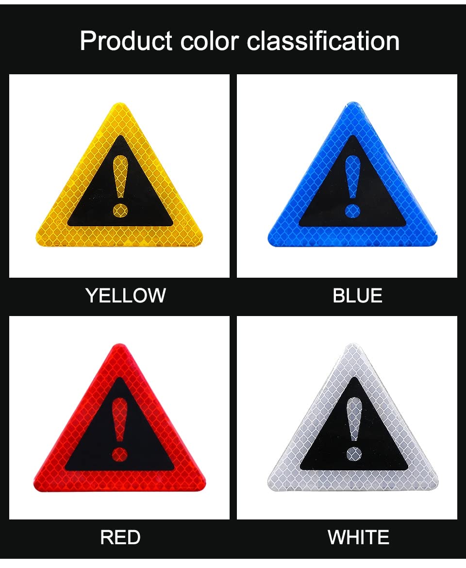 Reflective Triangle Warning Stickers for Vehicles