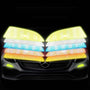 Universal Car Bumper Reflective Stickers - 4 Pcs