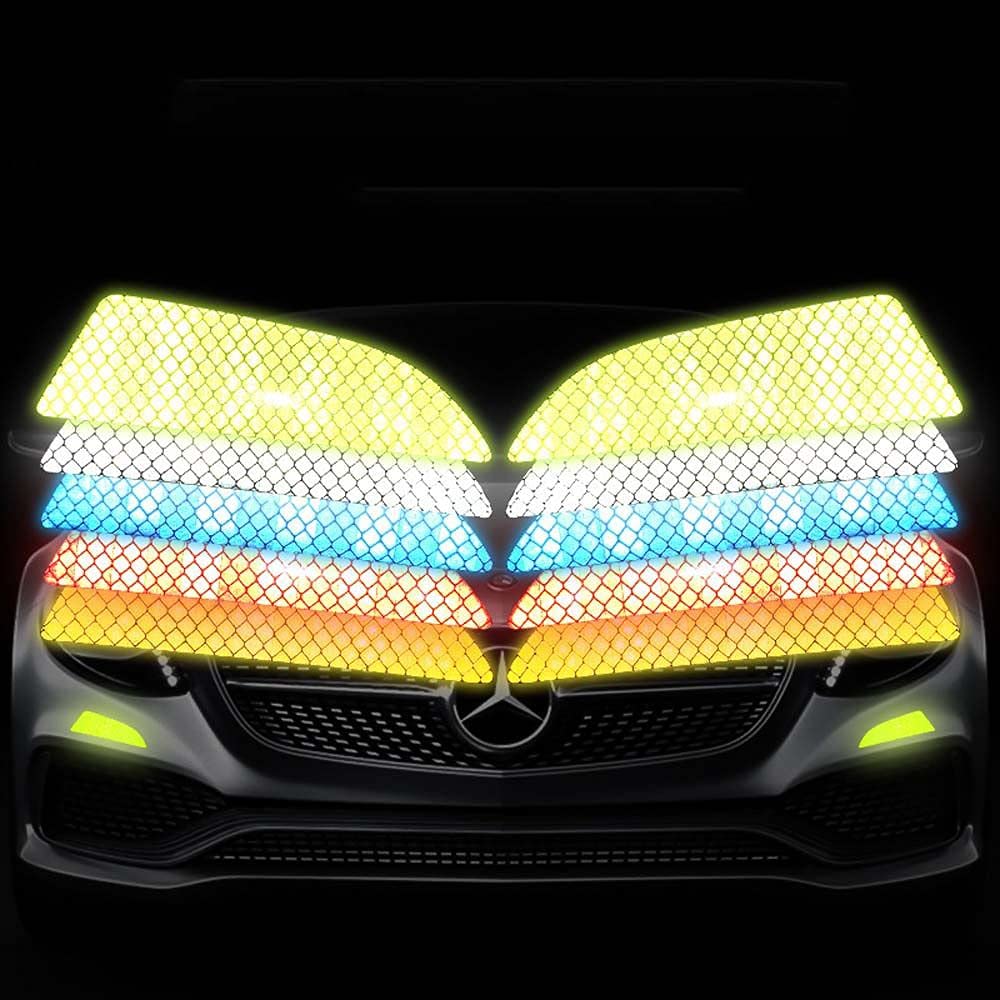 Car Bumper Reflector Warning Stickers - 4 Pcs