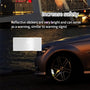 Reflective Wheel Rim Hash Stripe Decals - 6 Pcs, 18-21 in
