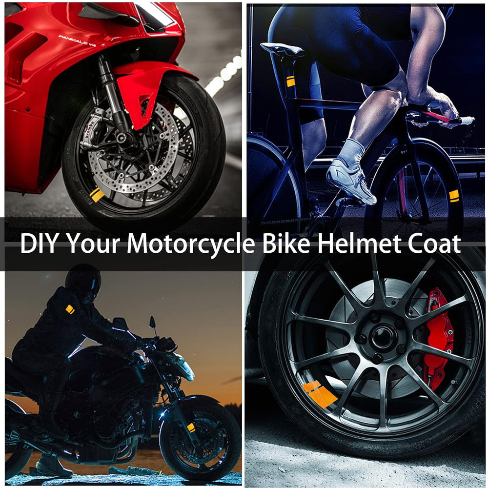 Reflective Wheel Rim Hash Stripe Decals - 6 Pcs, 18-21 in