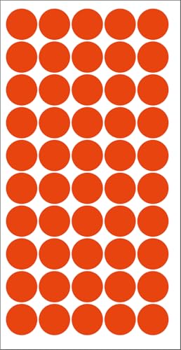 2000 Piece Red Color 12mm (0.5 Inch) Round Dot Sticker Self Adhesive Labels Writable Surface for Kids Activity, File Classification, Calendar Planner (Red) image 1