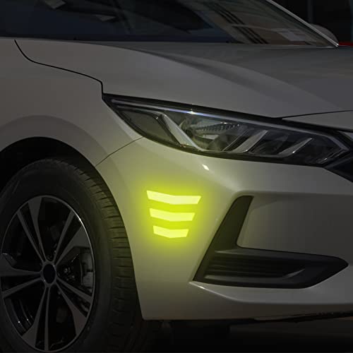 3 Pcs Front and Back Bumper Protector Strip Scratch Blocking Trace Reflective Sticker image 17