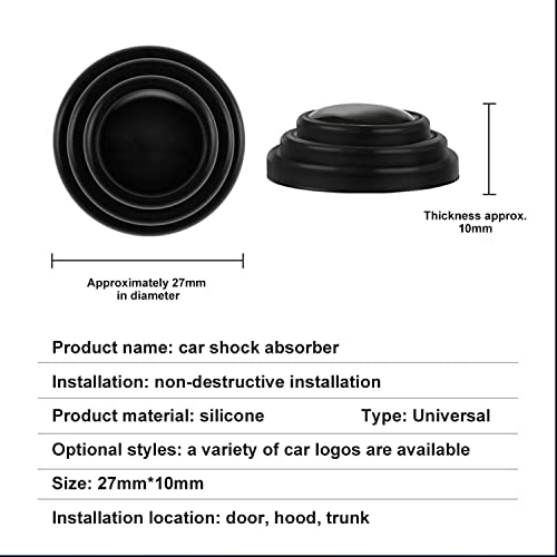 (8 pcs) Universal Car Door Shock Absorber Car Door Protection Sticker,Buffer Bumper Cushion Car Door Shock Absorbing Gaskets