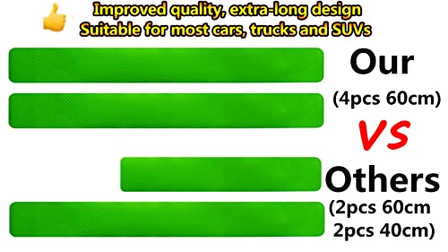 4Pcs 23.6Inch Car Door Sill Protector, Automotive Door Sill Scuff Plate Film Carbon Fiber Vinyl Wrap Stickers, Anti Scratch Entry Guard image 16