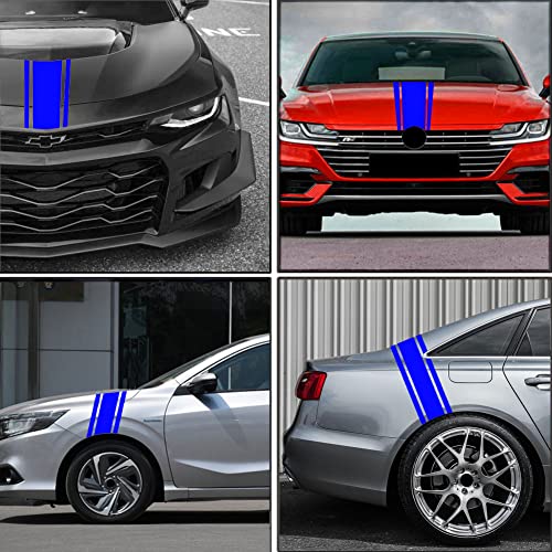 49"x 8.7" Car Hood Stripe Sticker Auto Racing Stripes Body Side Decal Hood Stripe Decal Vinyl Stripe Sticker Decoration image 11